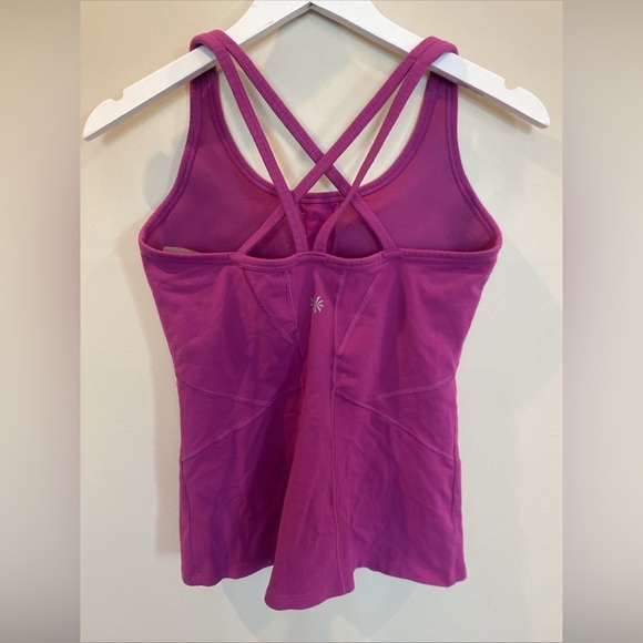 Athleta Intention Strappy Racerback Athletic Tank Purple Size Small - Picture 3 of 6